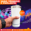 VASO TÉRMICO CON PARLANTE PORTÁTIL