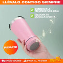 VASO TÉRMICO CON PARLANTE PORTÁTIL