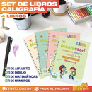 PROMO 2X1 SET DE 4 LIBROS DE CALIGRAFÍA CON TINTA MÁGICA REUTILIZABLE